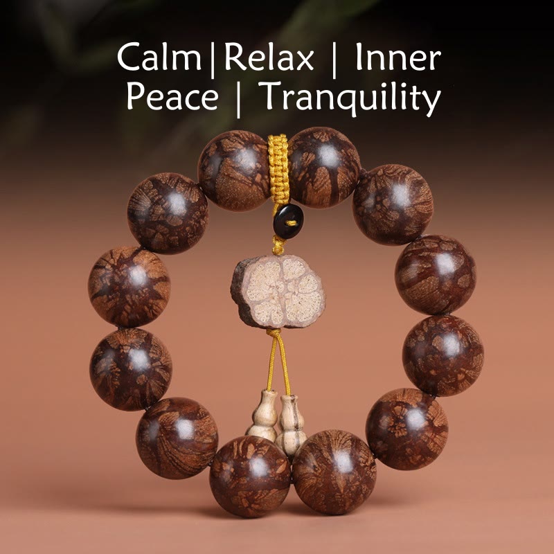 KarmaRipple's Plum Blossom Wood Inner Peace Bracelet p1