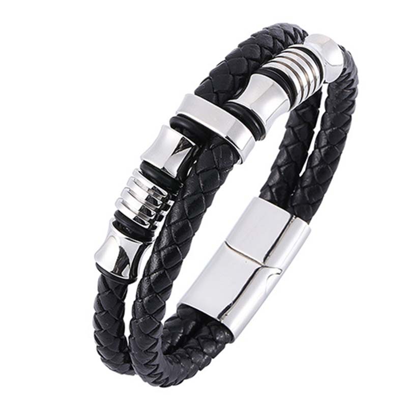 KarmaRipple's Layered Leather Weave Fortune Bracelet p27