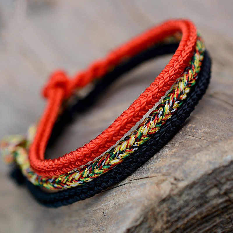 KarmaRipple's Tibetan Handmade Eight Thread Peace Weave Protection Woven String Bracelet p20