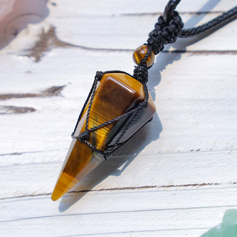 KarmaRipple's Authentic Stone Pointed Necklace Pendant p6