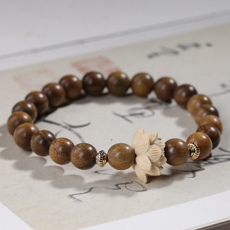 KarmaRipple's Green Sandalwood Boxwood Lotus Soothing Bracelet p9