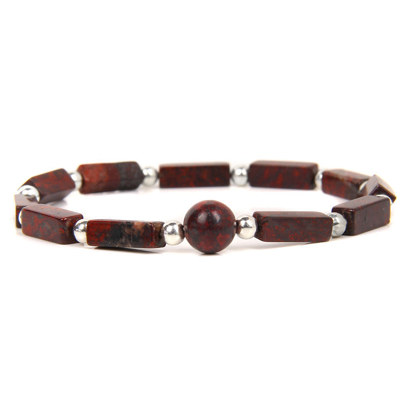 KarmaRipple's Authentic Gemstone Amethyst Tiger Eye Spiritual Balance Bracelet p5