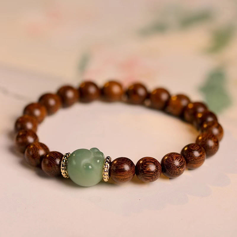 KarmaRipple's Sandalwood Lovely Cat Paw Protection Bracelet p2