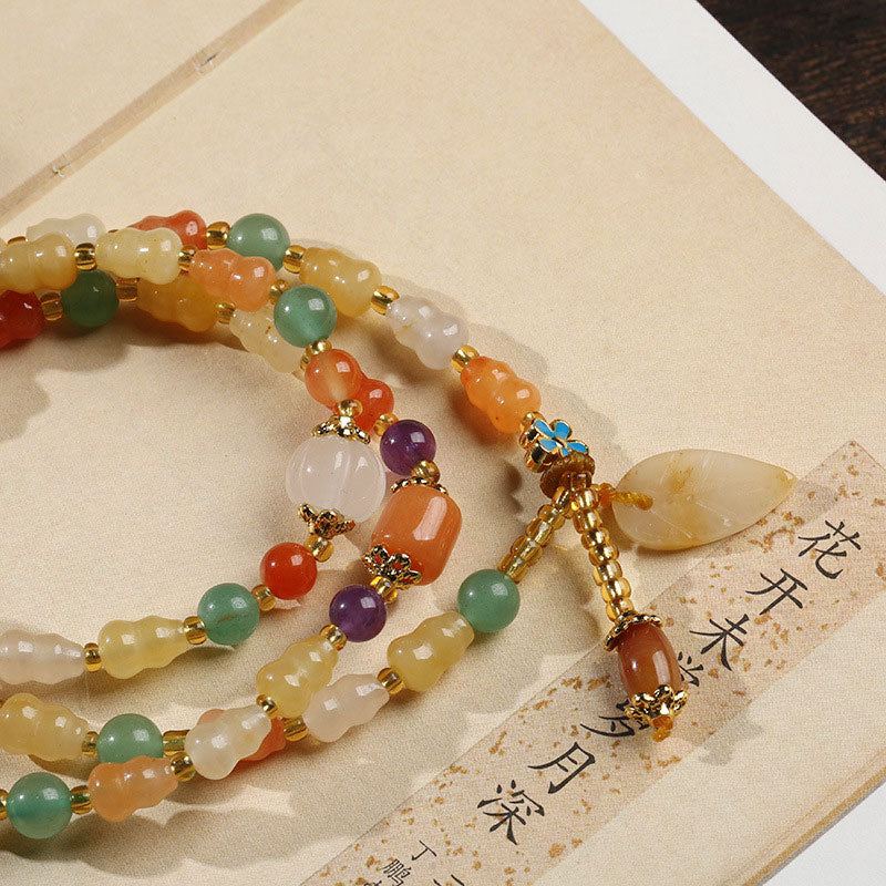 KarmaRipple's Golden Silk Jade Gourd Wealth Bracelet p5