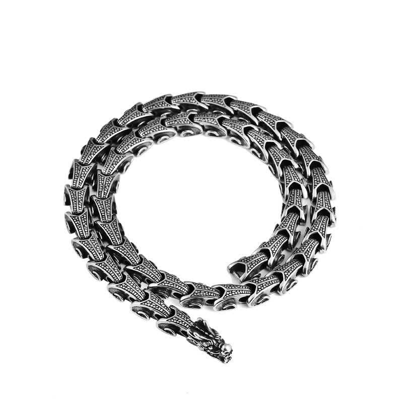 KarmaRipple's Dragon Pattern Titanium Steel Protection Pendant Necklace Bracelet p12
