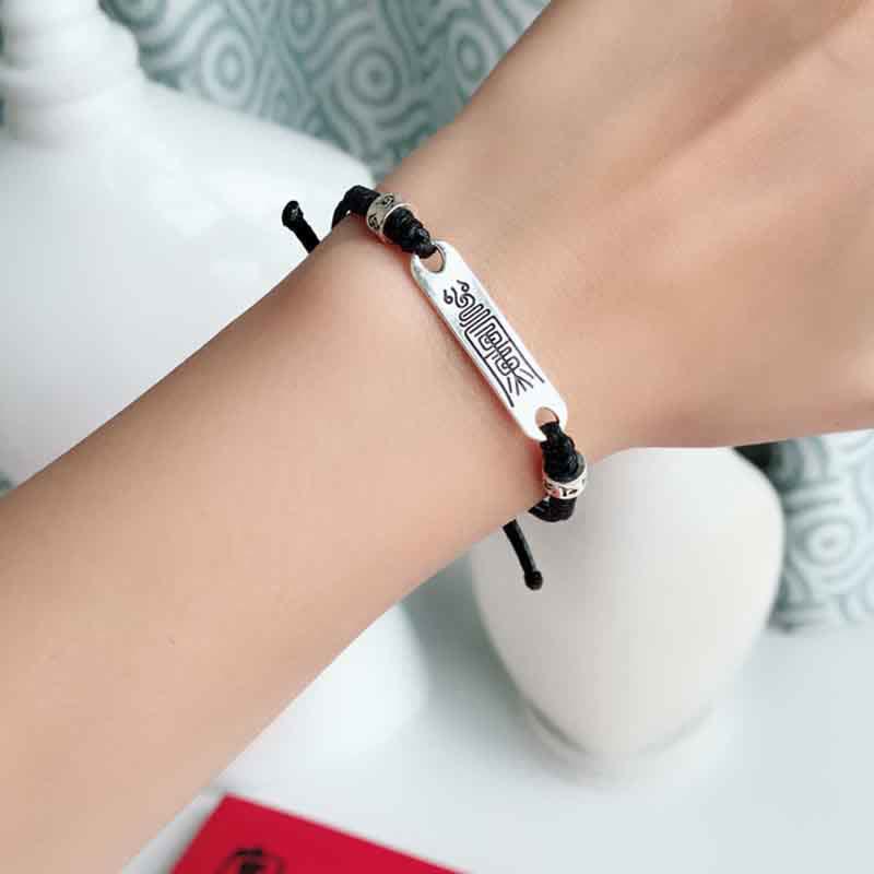 KarmaRipple's 925 Sterling Silver Red String Fortune Strength Braid Bracelet p8