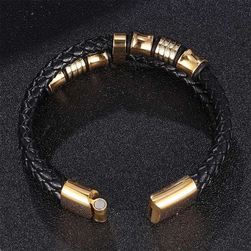 KarmaRipple's Layered Leather Weave Fortune Bracelet p14