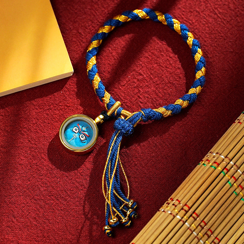 KarmaRipple's Handmade Tibetan Five God Of Wealth Dragon Scale Rope Fortune Braid Bracelet p4