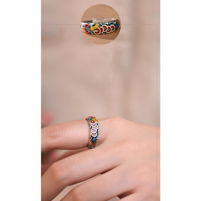 KarmaRipple's Feng Shui Five Emperor Coins Wealth Ring p11