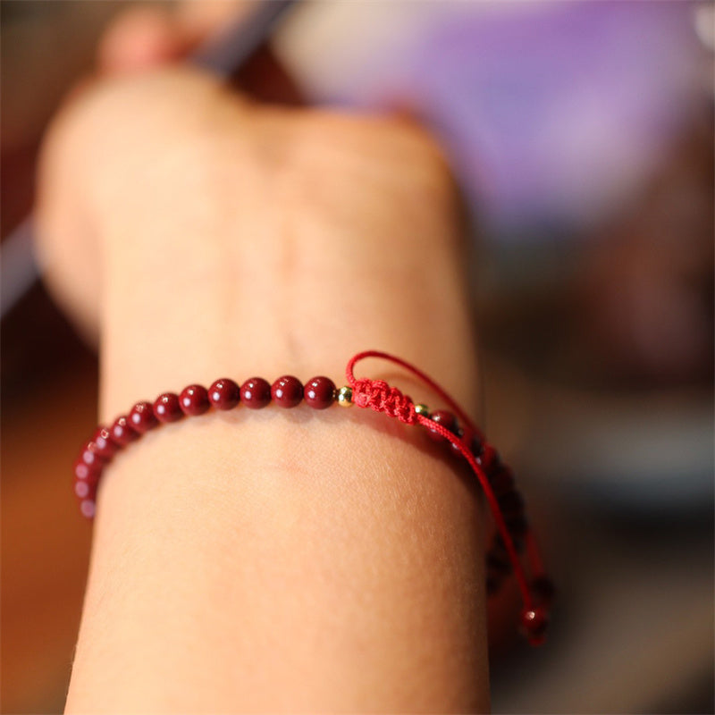 KarmaRipple's Authentic Cinnabar Blessing Red String Woven Bracelet Anklet p5