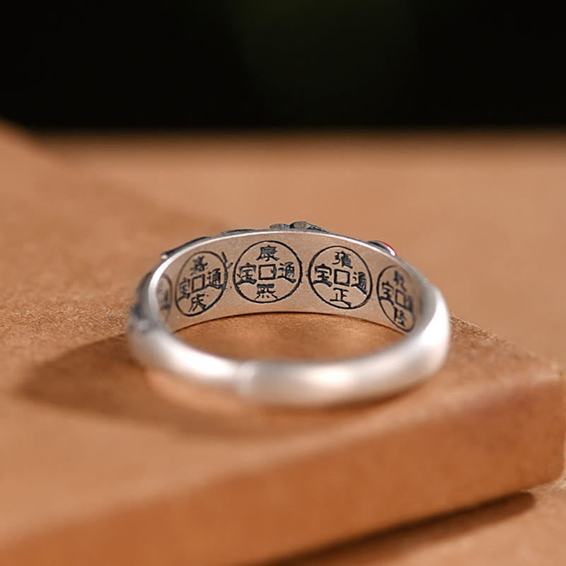 KarmaRipple's Feng Shui Five Emperor Coins Wealth Ring p8