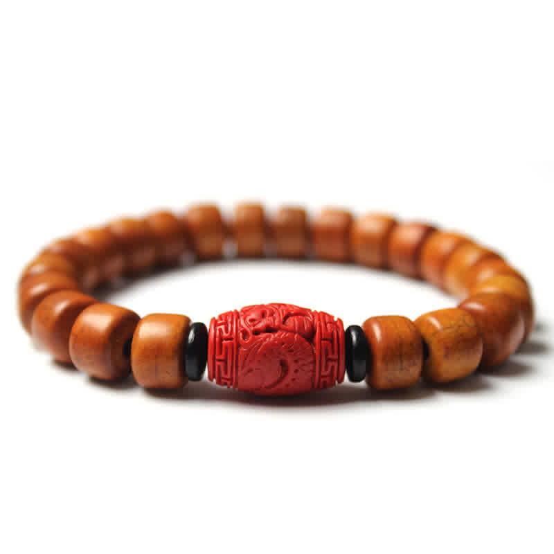 KarmaRipple's Tibetan Yak Bone Om Mani Padme Hum Strength Bracelet p26