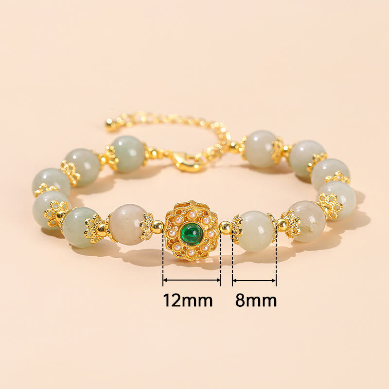 KarmaRipple's Authentic Jade Prosperity Bead Chain Bracelet p10