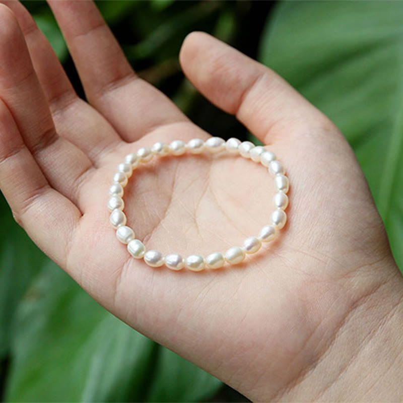 KarmaRipple's Authentic Pearl Balancing Beaded Bracelet p15