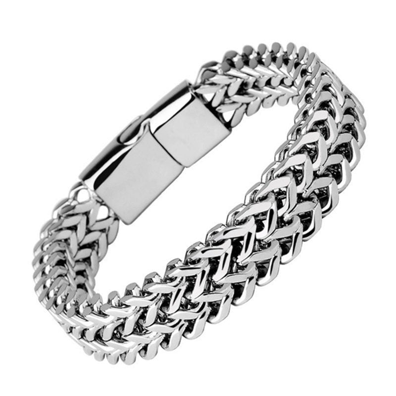 KarmaRipple's Fish Scale Magnetic Buckle Titanium Steel Balance Bracelet Bangle p1
