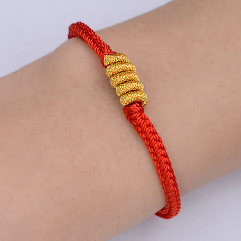 KarmaRipple's Handmade Simple Design Chinese Knotting Fortune Strength Braid String Bracelet p11