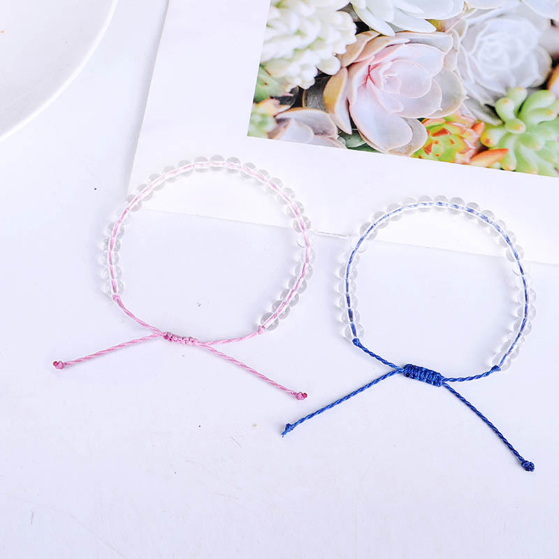 KarmaRipple's Handmade Glass Beadwork Woven String Adjustable Bracelet p6