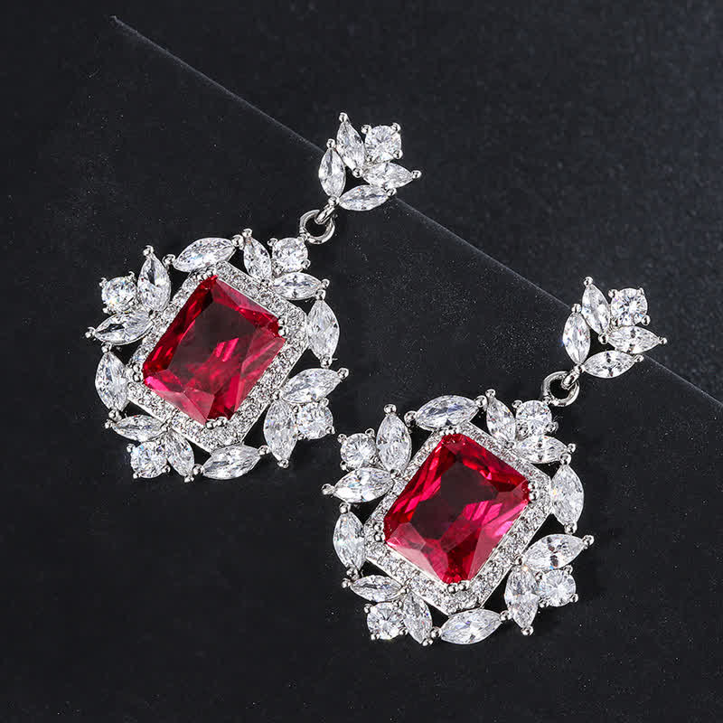 KarmaRipple's Emerald Gemstone Red Corundum Confidence Courage Ring Earrings Pendant Necklace p19