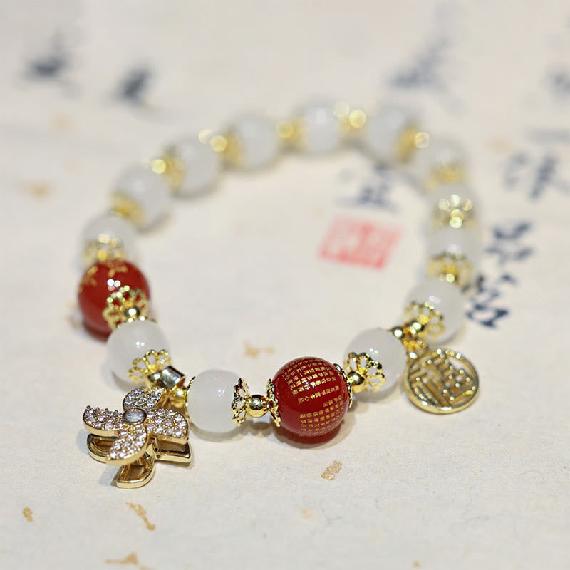 KarmaRipple's Windmill Chinese Lock Talisman Fu Character Blessing Bracelet p4