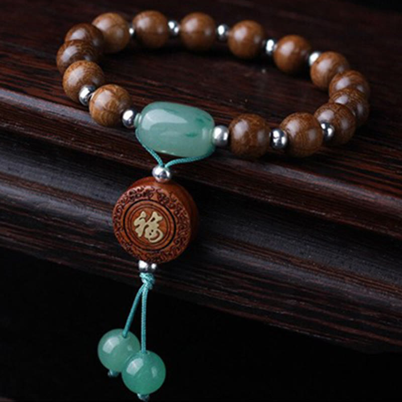 KarmaRipple's Abelia Biflora Wood Happiness Protection Bracelet p6