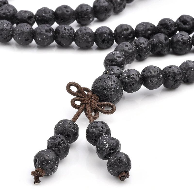 KarmaRipple's Authentic Lava Rock 108 Beadwork Protection Bracelet p5