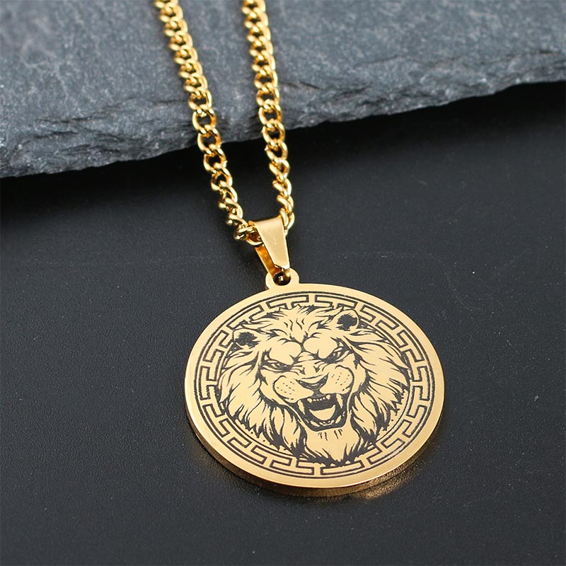 KarmaRipple's Animal Titanium Steel Chain Pendant Protection Necklace p21