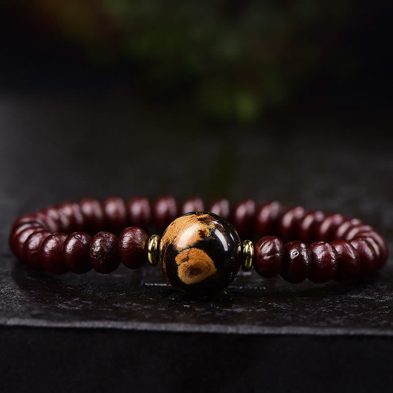KarmaRipple's Authentic Tibetan Purple Bodhi Seed Bead Balance Bracelet p2