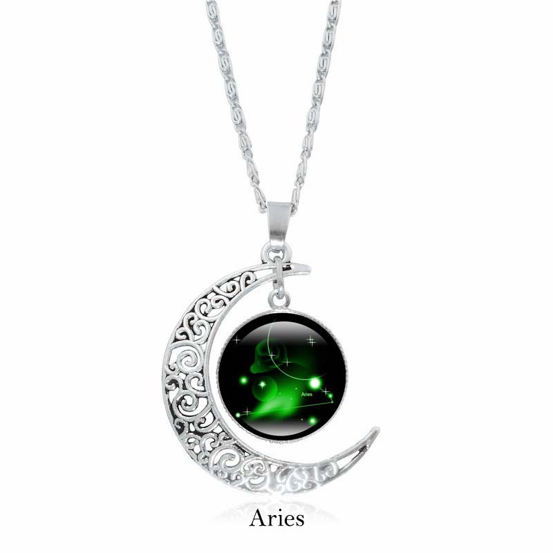 KarmaRipple's 12 Constellations of the Zodiac Moon Protection Pendant Chain Necklace p11