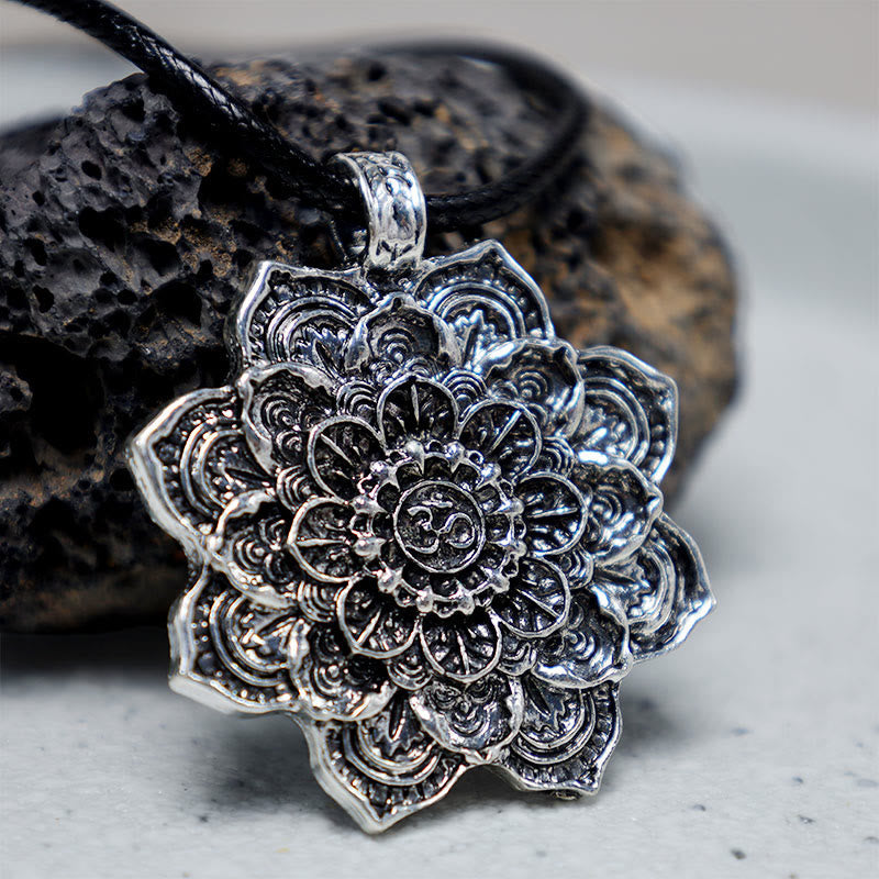 KarmaRipple's Tibetan Lotus Blessing Pendant Necklace p4