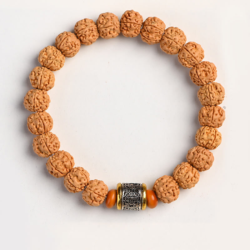 KarmaRipple's Tibet Rudraksha Bodhi Seed Wealth Auspiciousness Bracelet p36