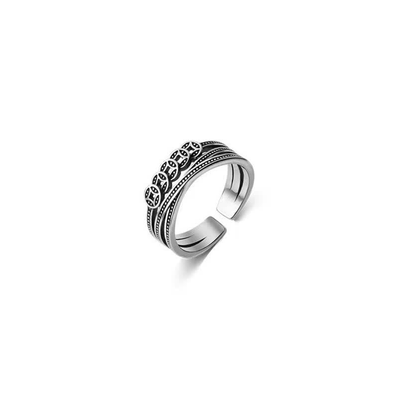 KarmaRipple's Bronze Coin Wealth Fortune Ring p6