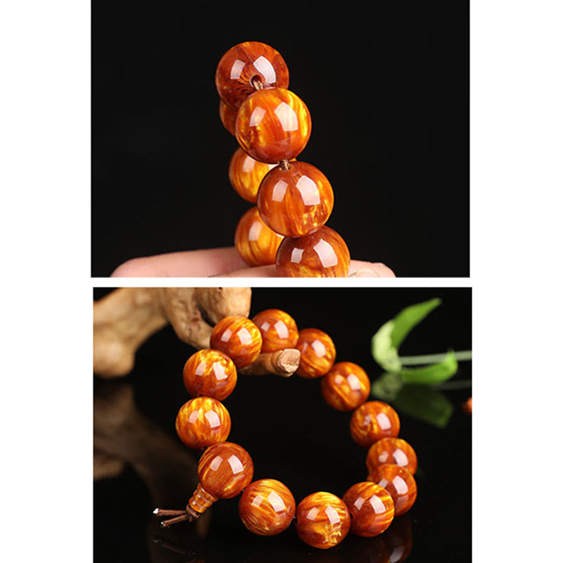 KarmaRipple's Golden Sea Willow Success Positive Bracelet Mala p11