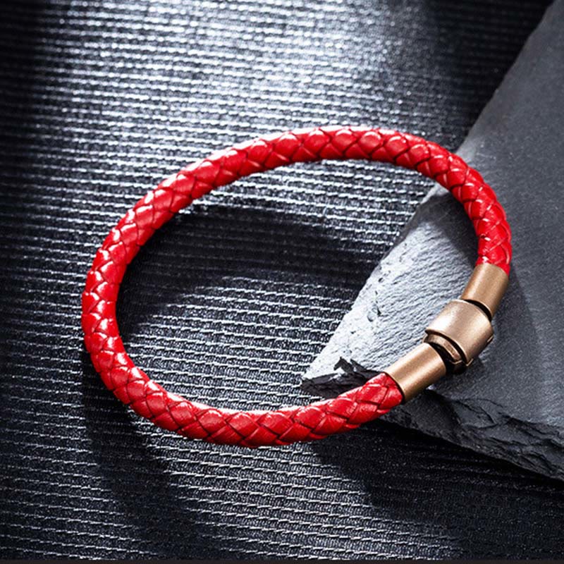 KarmaRipple's Vintage Leather Rope Fortune Braid String Bracelet p14
