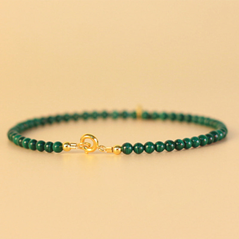 KarmaRipple's Authentic Malachite Elephant Anti-Anxiety Talisman Bracelet p11