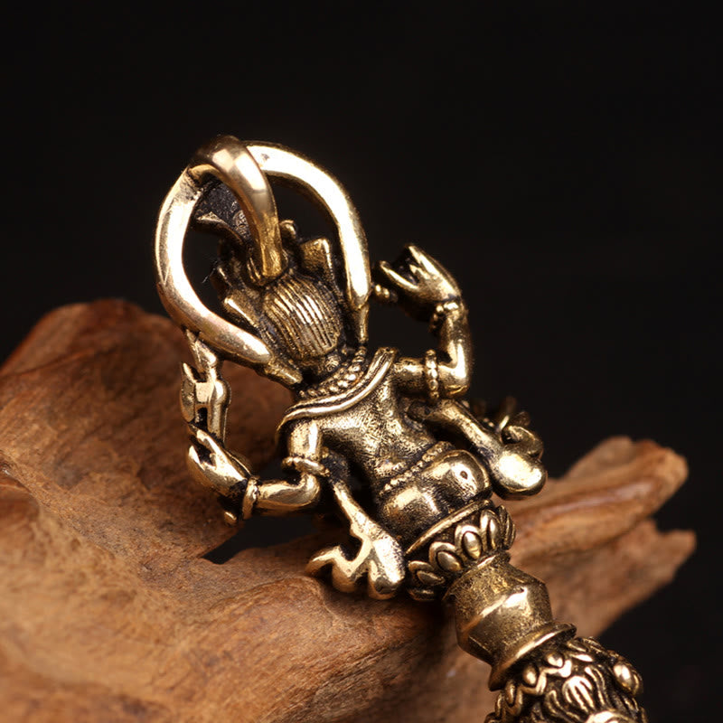 KarmaRipple's Tibetan Ganesh Ganpati Elephant God of Wealth Dorje Vajra Spiritual Power Pendant Necklace p5