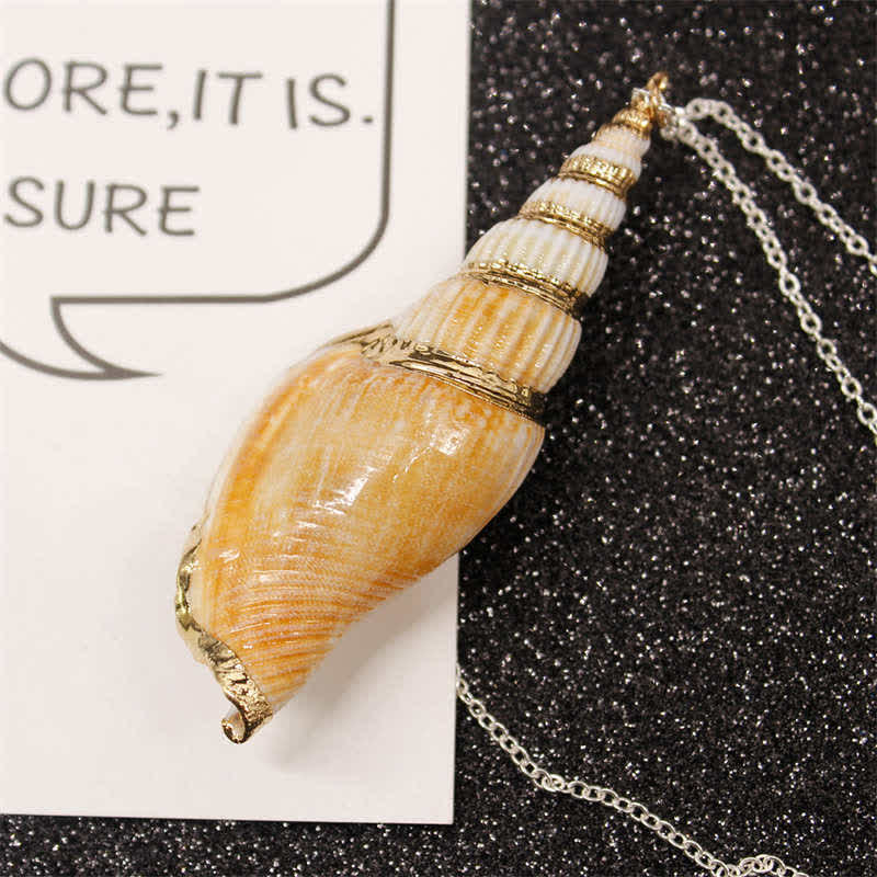 KarmaRipple's Authentic Shankha Conch Shell Seashell Fortunate Pendant Necklace p12