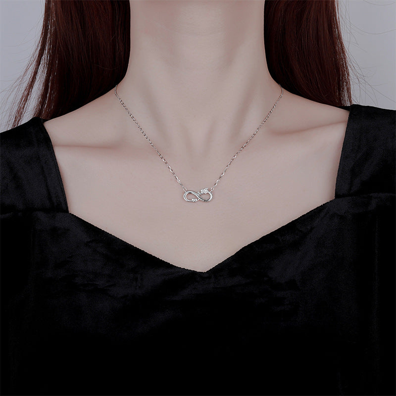 KarmaRipple's 999 Sterling Silver Year of the Dragon Endless Weave Success Pendant Necklace p7