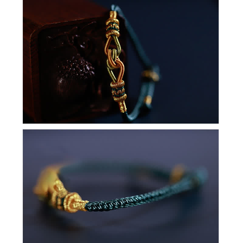 KarmaRipple's Handmade Knotting Faith Strength Braid String Bracelet p13