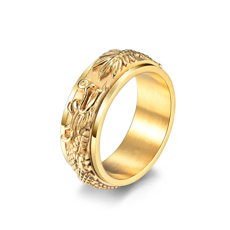 KarmaRipple's Dragon Titanium Steel Stimulation Rotatable Ring ( p2