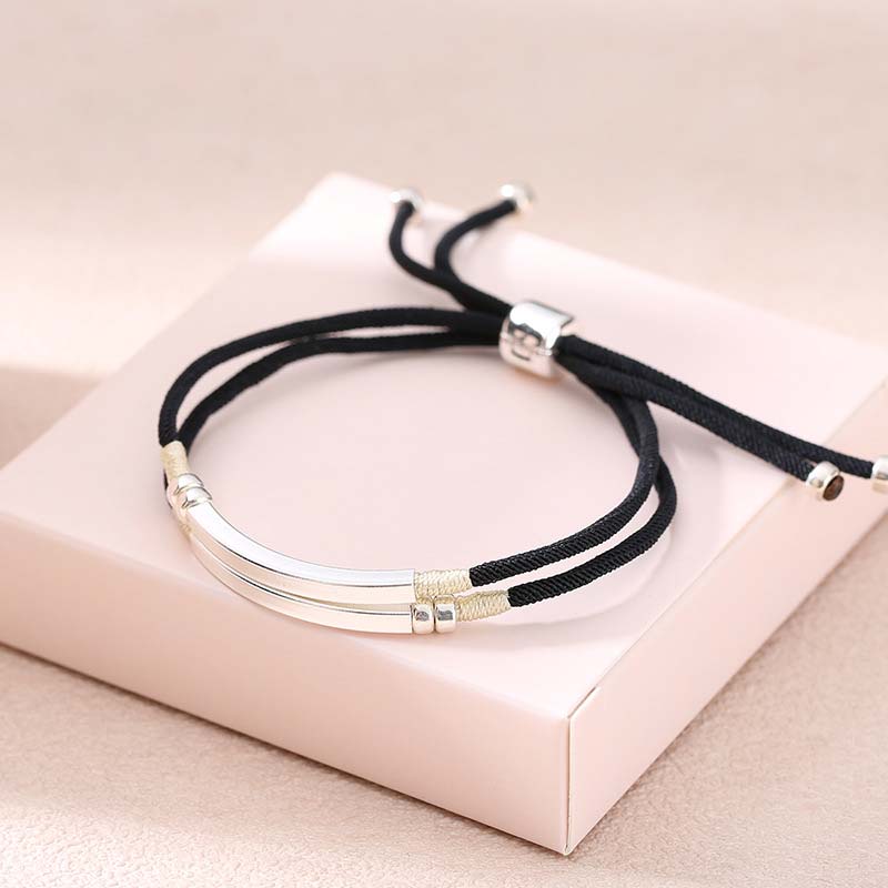 KarmaRipple's 925 Sterling Silver Red String Layered Braid Bracelet p3