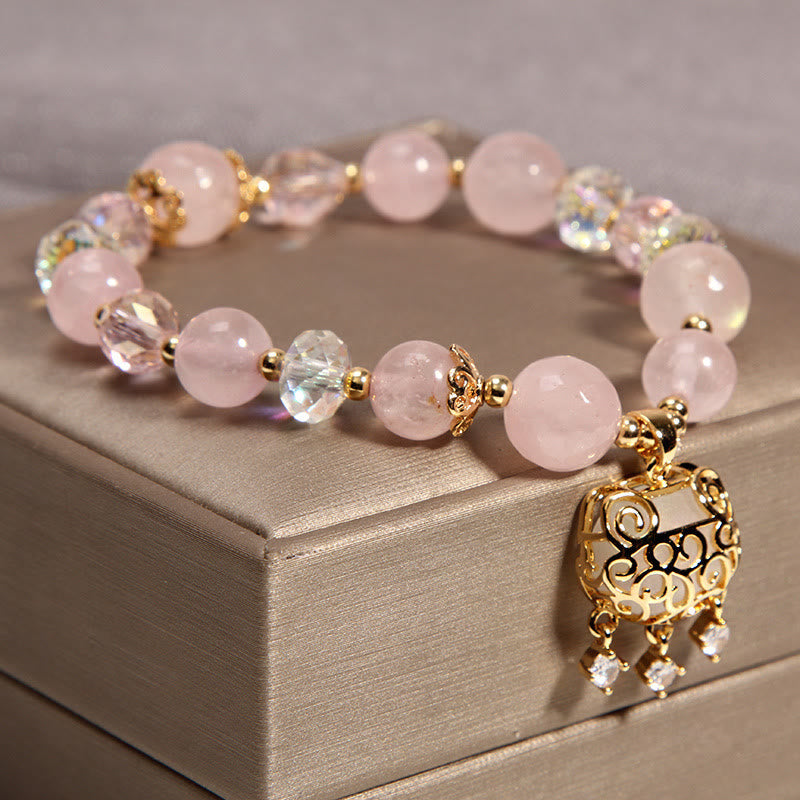KarmaRipple's Authentic Pink Gemstone Soothing Protection Bracelet p3