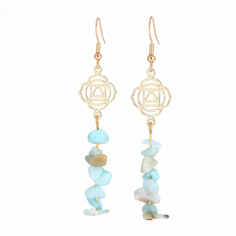 KarmaRipple's Balancing Crystals Zen Cairn Confidence Earrings ( p30