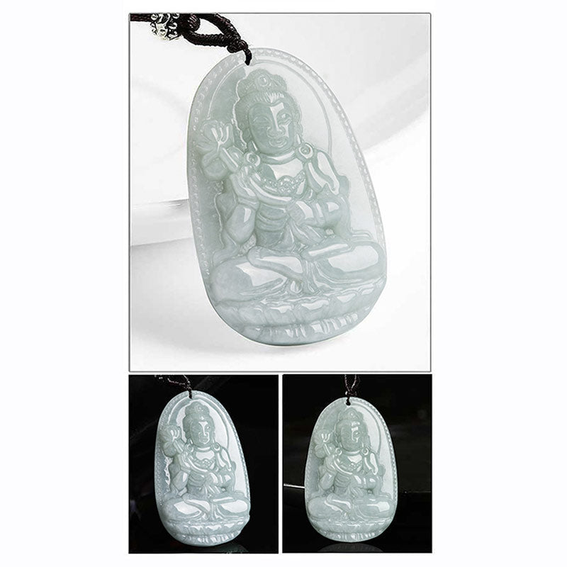 KarmaRipple's Chinese Zodiac Natal Buddha Jade Wealth Prosperity Pendant Necklace p15