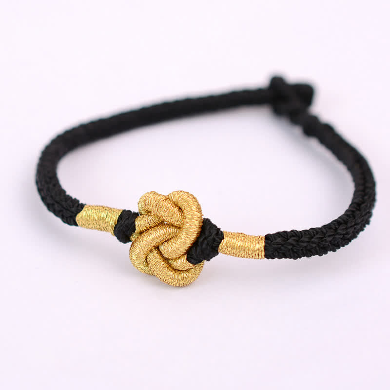 KarmaRipple's Handmade Simple Design Chinese Knotting Fortune Strength Braid String Bracelet p34