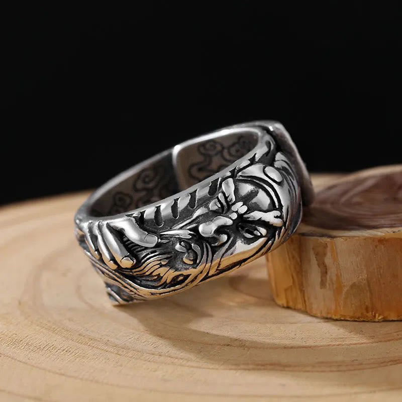 KarmaRipple's Guan Gong Auspicious Clouds Amulet Wealth Ring p2