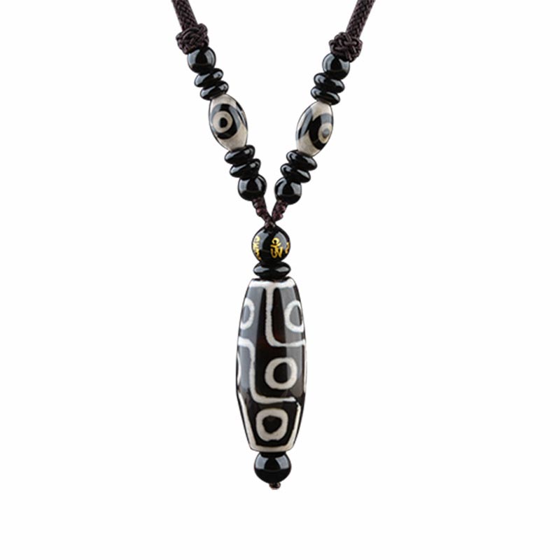 KarmaRipple's Nine-Eye Dzi Bead Wealth Protection Pendant p7