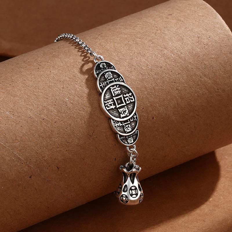 KarmaRipple's Bronze Coin Money Bag Wealth Bracelet p2