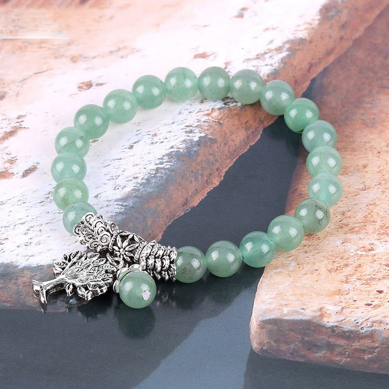 KarmaRipple's Authentic Gemstone Tree of Life Fortunate Talisman Stretch Bracelet p21
