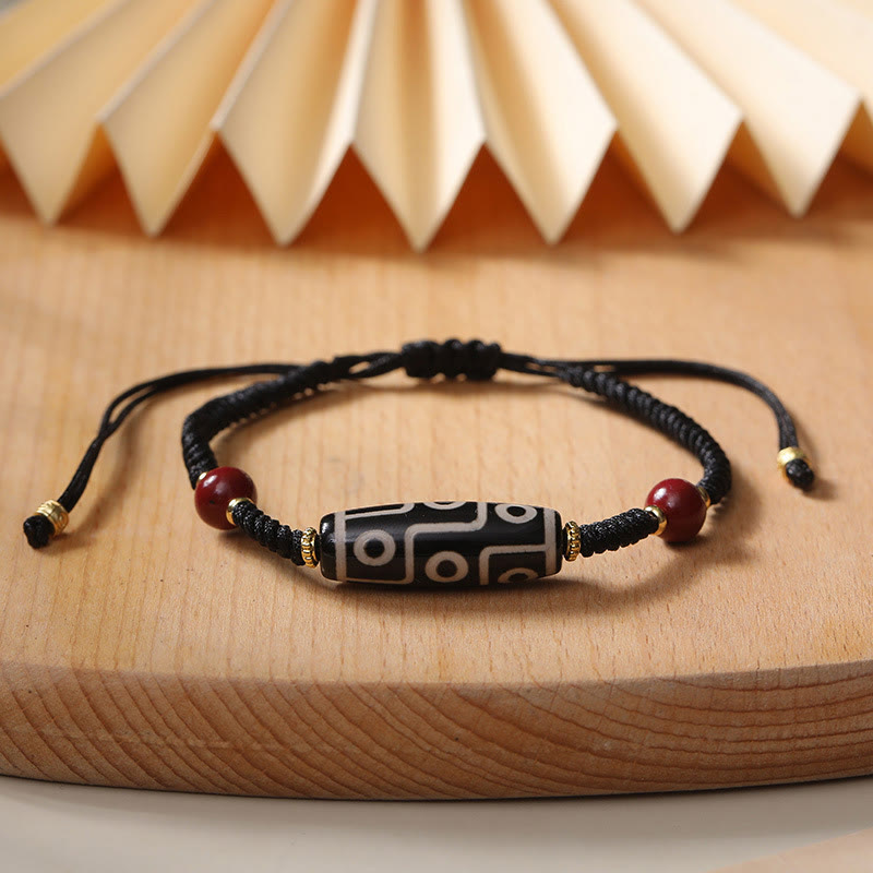 KarmaRipple's Handcrafted Tibetan Nine-eye Dzi Bead Protection Bracelet p2