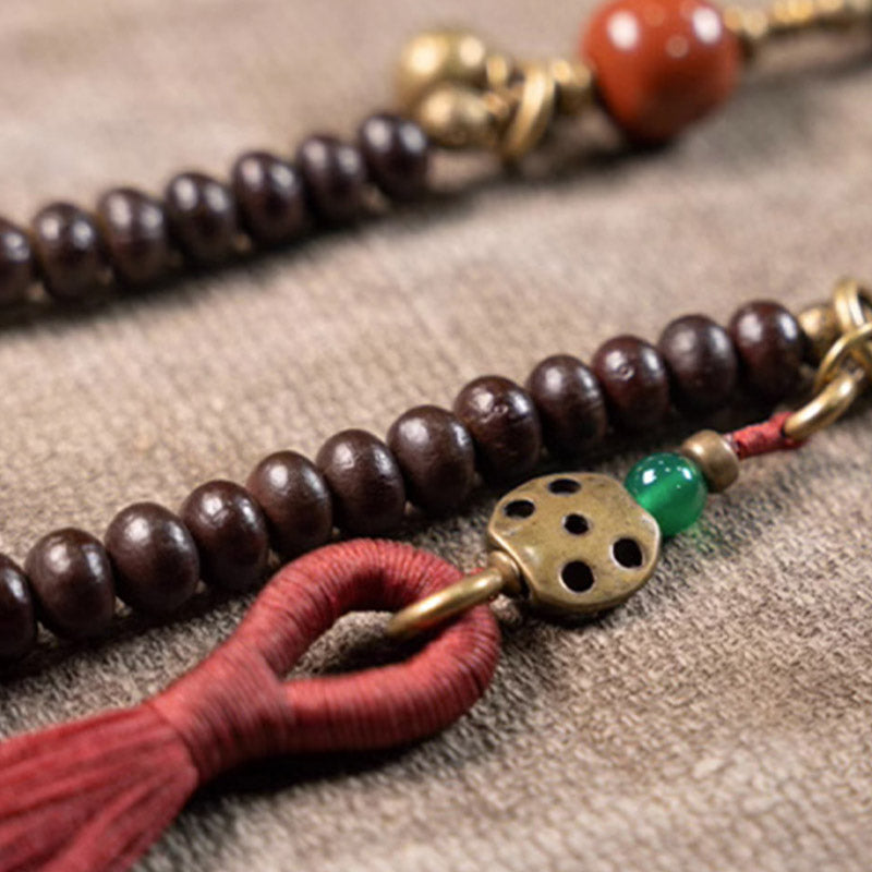 KarmaRipple's 108 Mala Beadwork Authentic Tibet Purple Bodhi Seed Auspiciousness Bracelet p4